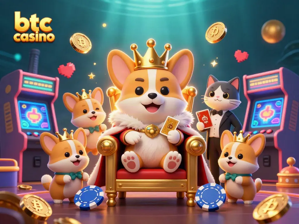 Experience excitement at the btc casino with enchanting characters and vibrant gaming elements.