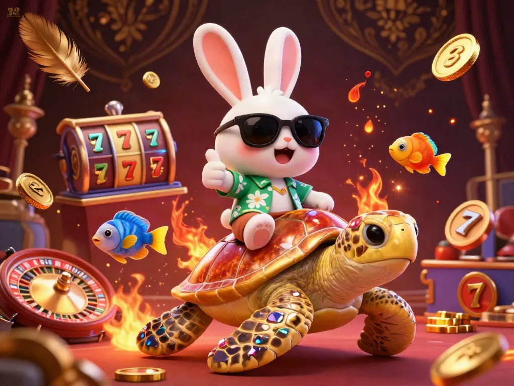 Play thrilling games and win big with vibrant visuals at 36win, featuring a lucky rabbit and golden sea turtle.