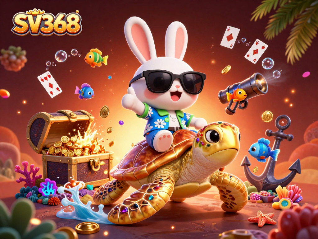Engage with SV368's thrilling underwater casino adventure featuring vibrant characters and elements.