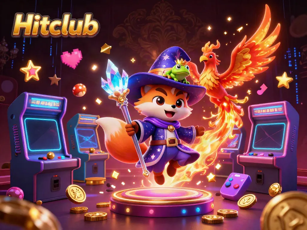 Experience the thrill at Hitclub with this vibrant 3D casino scene filled with enchanting characters and gaming excitement.