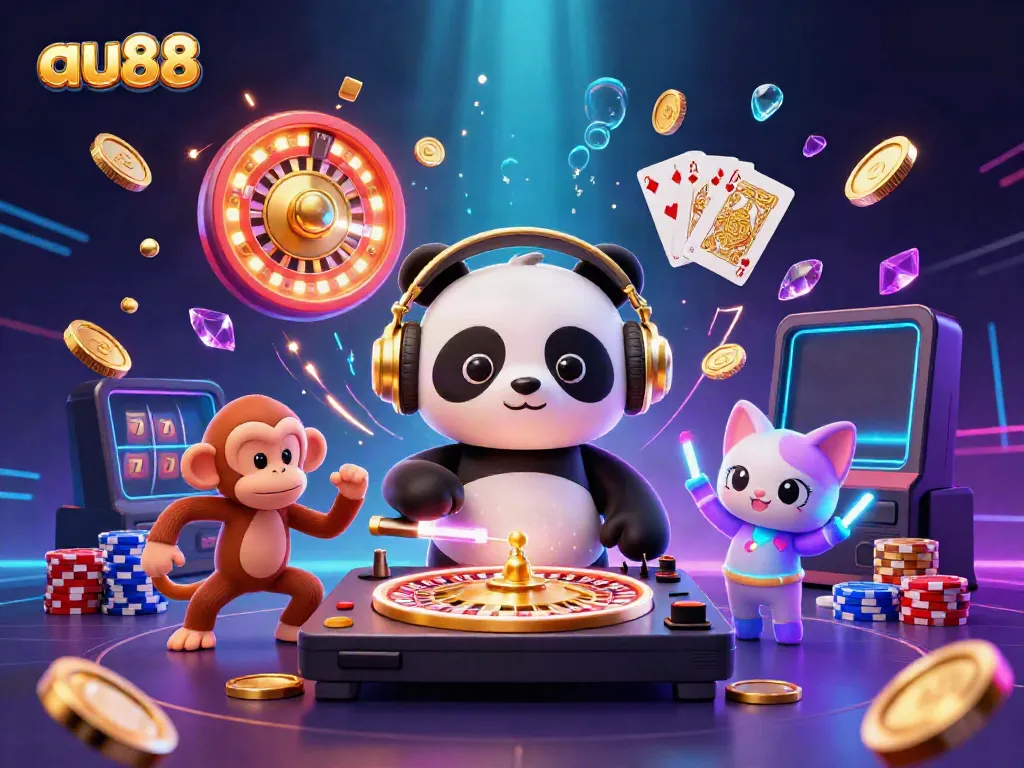 Experience heightened winning chances at au88 with vibrant casino characters and dynamic game elements.