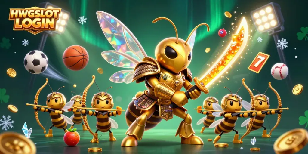 Experience the thrilling HWGSLOT LOGIN with dynamic gaming visuals and captivating characters in action.