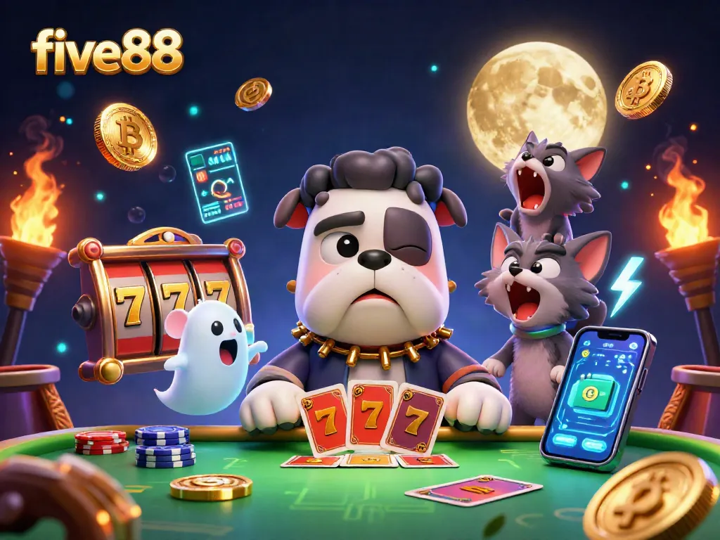 Experience thrilling gameplay at five88 with vibrant characters and exciting casino elements.