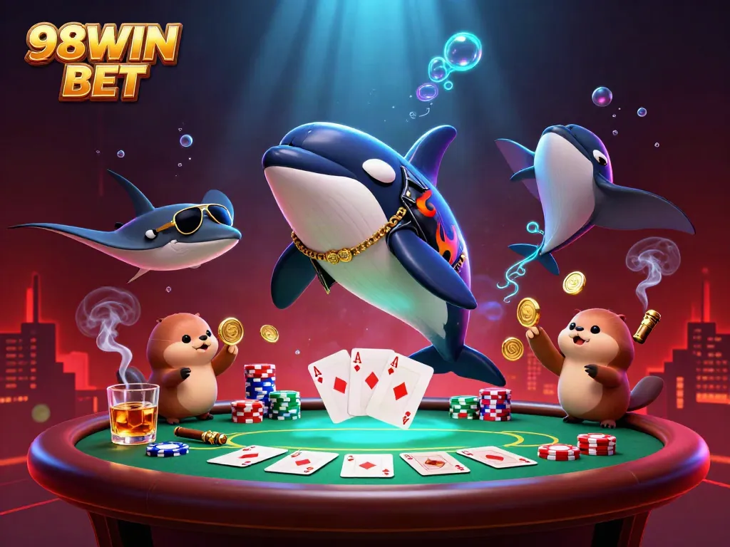 Experience thrilling gameplay with 98WIN BET featuring vibrant characters and dynamic casino elements.