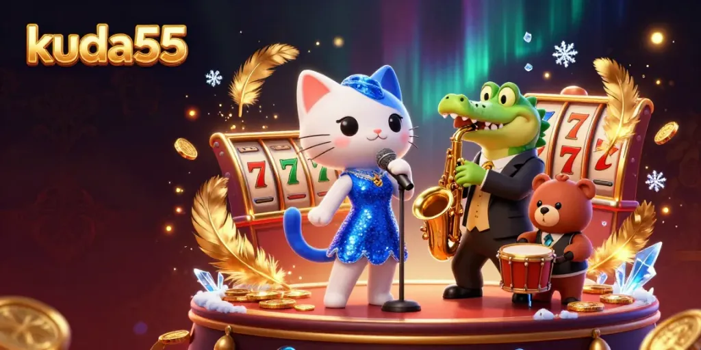 Kuda55 hadir dengan musik dan permainan slot ala kasino yang menarik.
