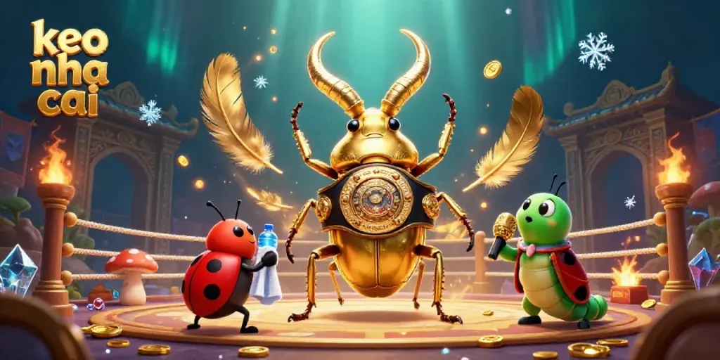 Engage with keo nha cai betting action in 3D, showcasing vibrant characters and dynamic, casino-inspired elements.