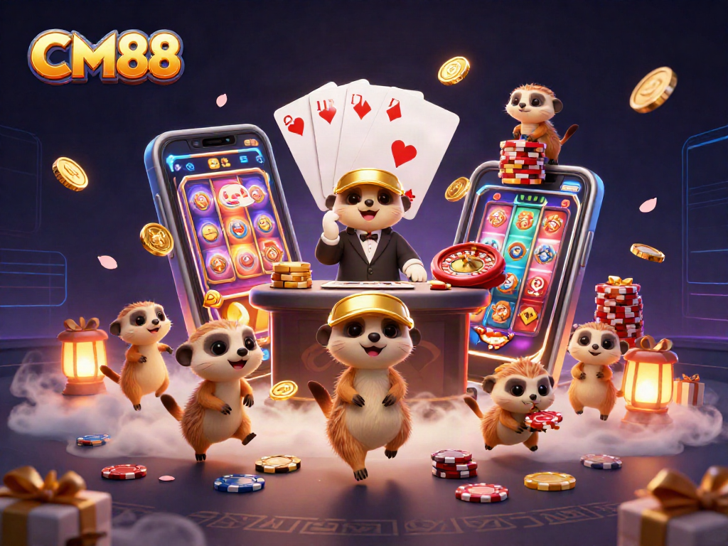 Engage in thrilling casino adventures at CM88 with lively meerkats running the ultimate gaming experience.