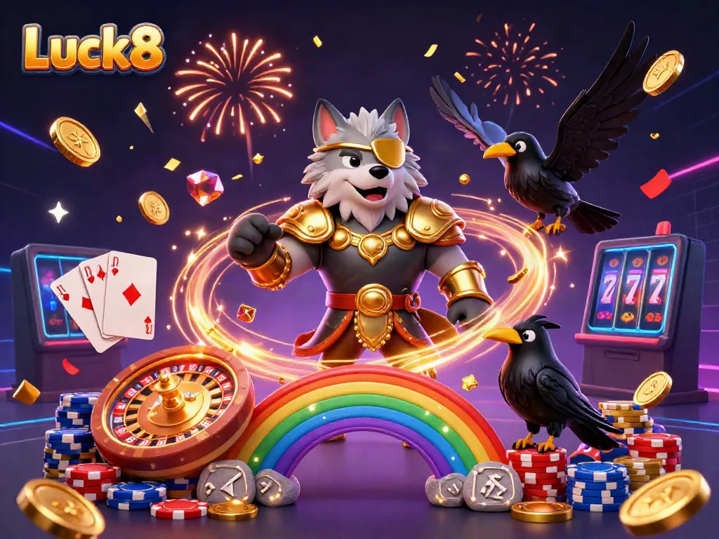 Experience the vibrant Luck8 casino with dynamic games and a Norse mythology-inspired theme.