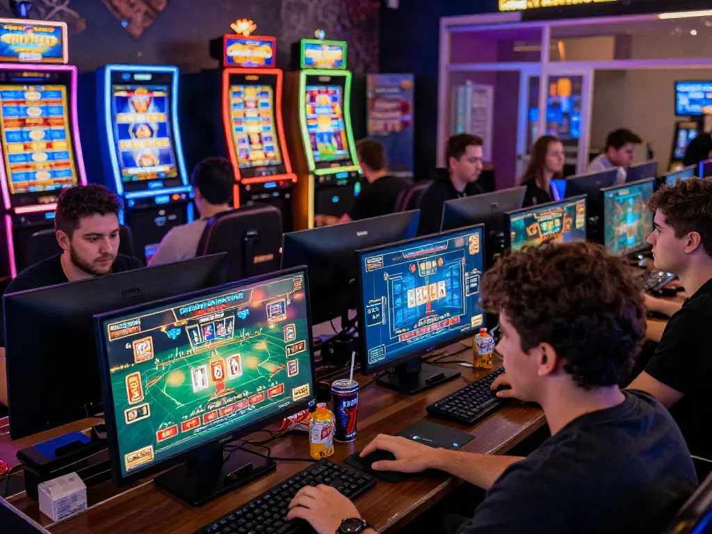 Exciting online gaming scene with players engaged in vibrant card games at https://sunwint4.com/.