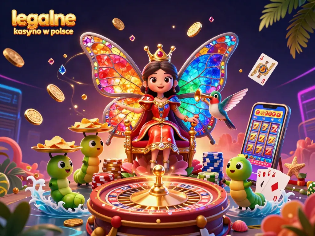 Play exciting games at legalne kasyno w polsce with dazzling casino elements and characters.
