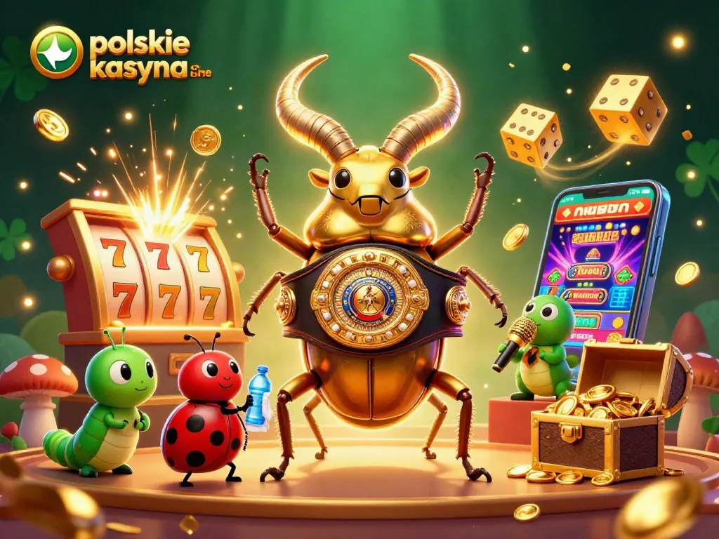 Engage with polskie kasyna online showcasing vibrant 3D characters and dynamic casino elements.