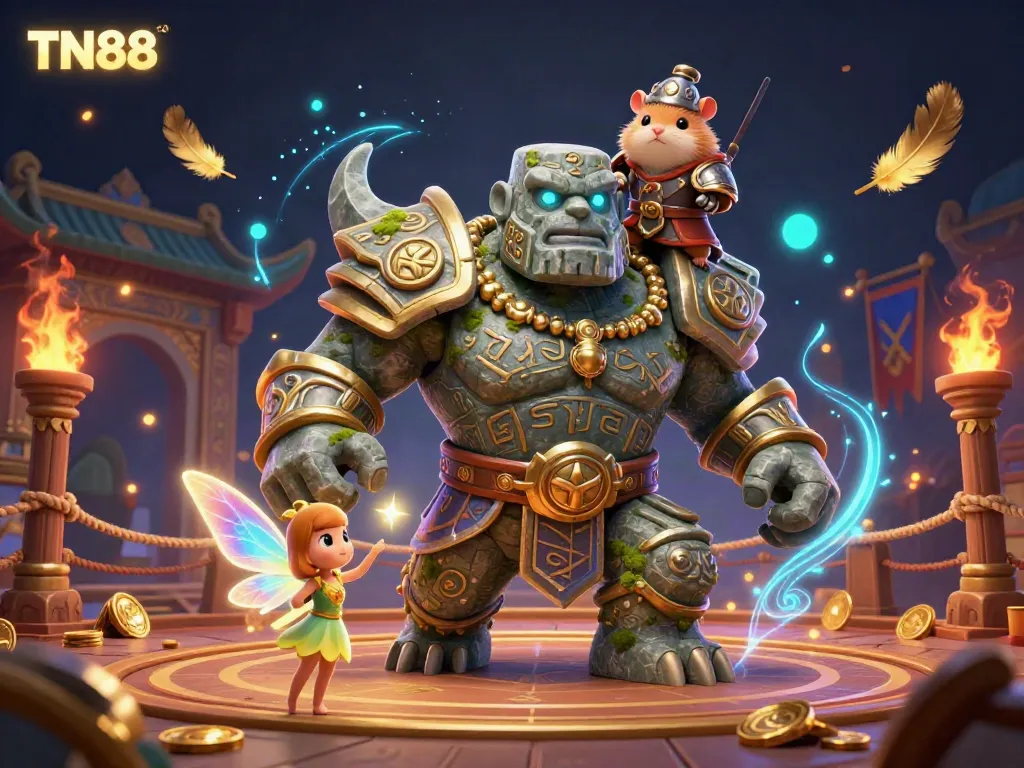 Engage with TN88 in a magical gambling world featuring vibrant 3D characters and rich visuals.
