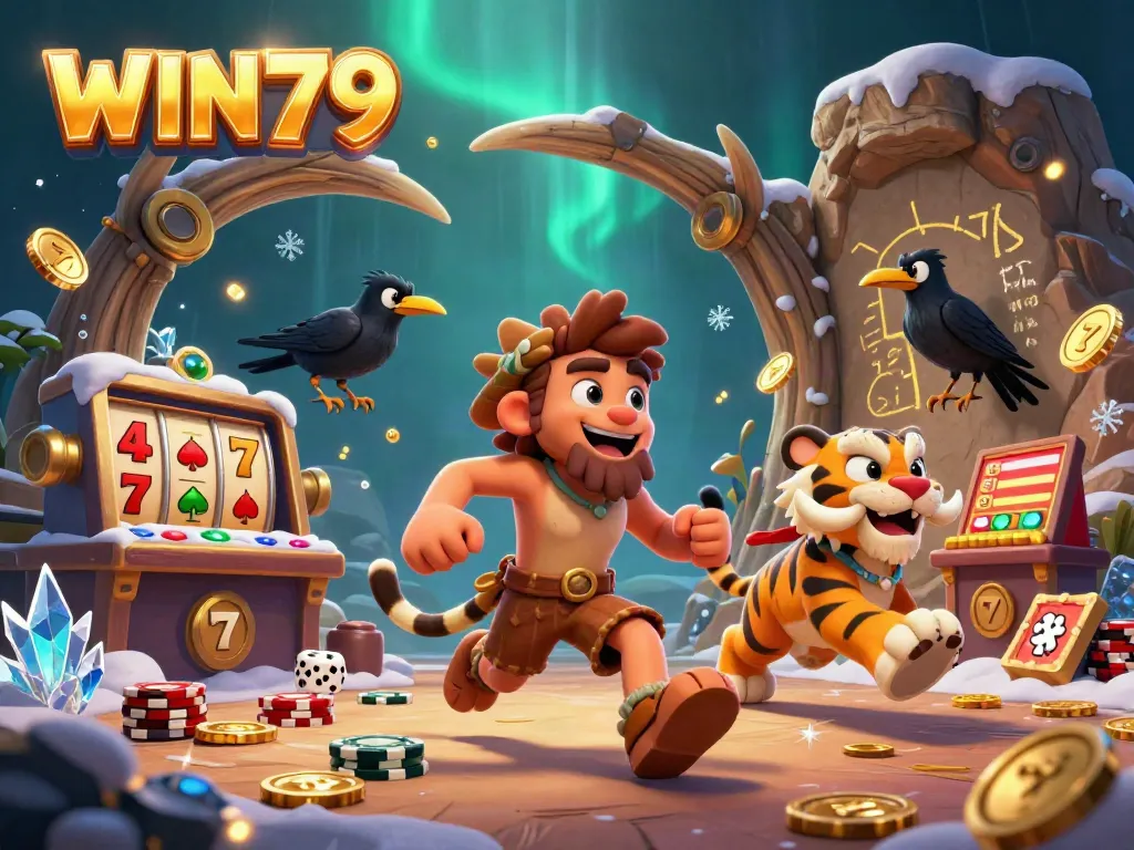 Experience the vibrant win79 casino adventure with animated characters and thrilling slot elements.