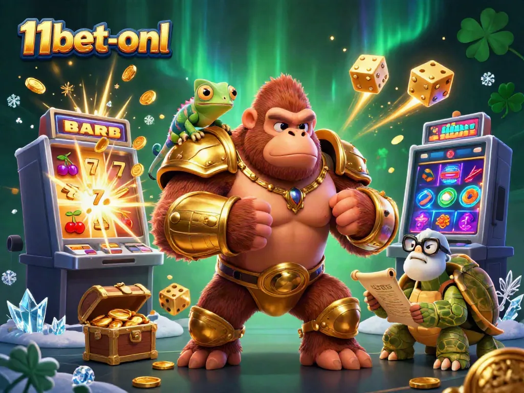 Engage in winning strategies with 11bet-onl's dynamic casino scene featuring a powerful gorilla especially designed for gaming thrills.