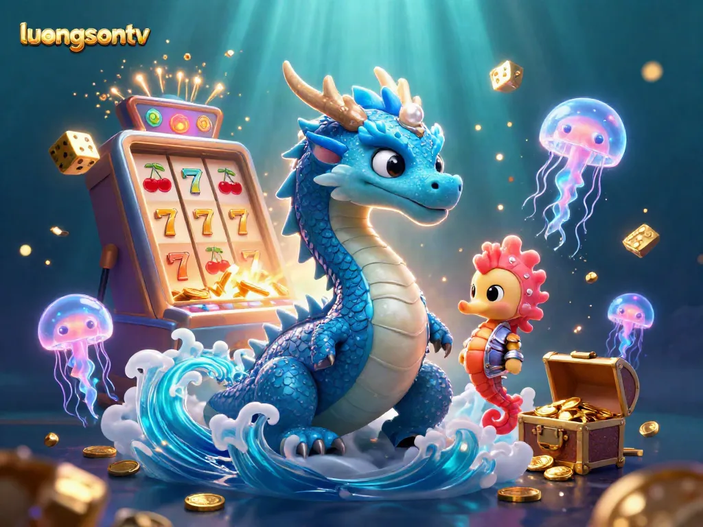 Spin the reels with luongsontv's vibrant casino vibes featuring magical characters and winning elements.