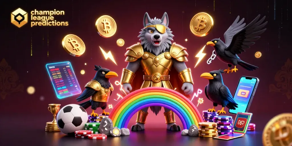 Bet on champion league predictions with expert insights and dynamic sports energy in a vibrant scene.