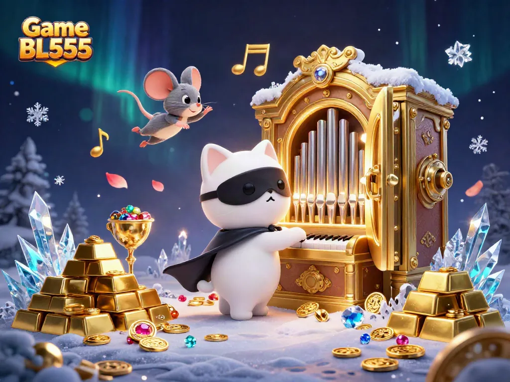 Join the excitement of Game BL555 with captivating characters and dynamic treasures in a vibrant online casino.