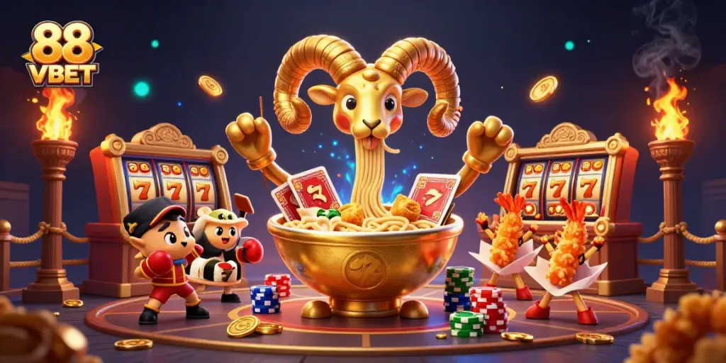 Engage in thrilling gameplay at 88 VBET with dynamic casino elements and vibrant characters.